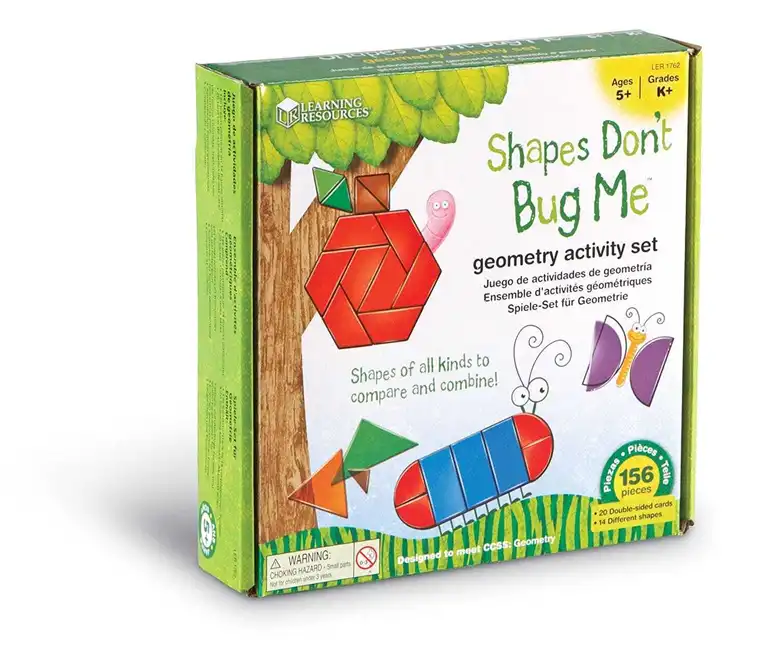 Творчески комлект геометрични фигури,Learning Resources,LER 1762