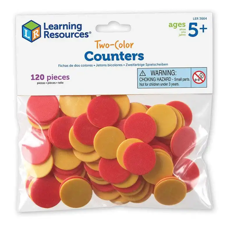 Комплект двуцветни броилки 120 бр.,Learning Resources,LER 3664