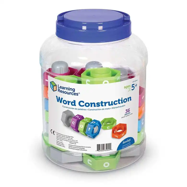 Пластмасови болтове и гайки с азбуката,Learning Resources,LER 5044