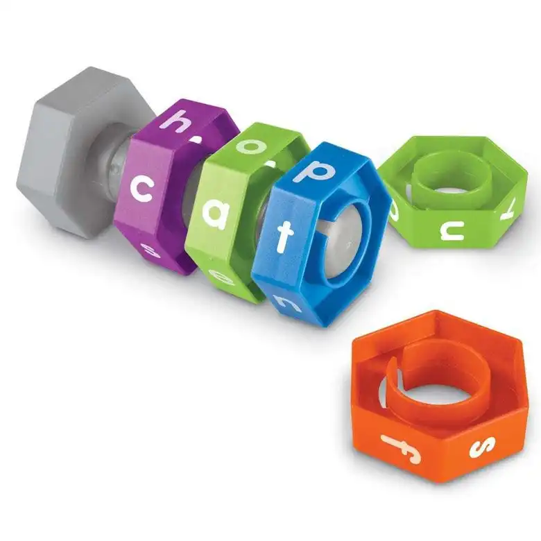 Пластмасови болтове и гайки с азбуката,Learning Resources,LER 5044