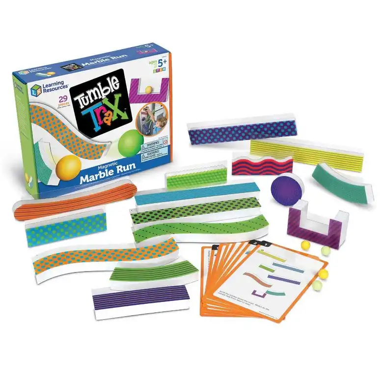 Образователна игра Tumble Trax® Magnetic Marble Run Магнитен пинбол,Learning Resources,LER 2821