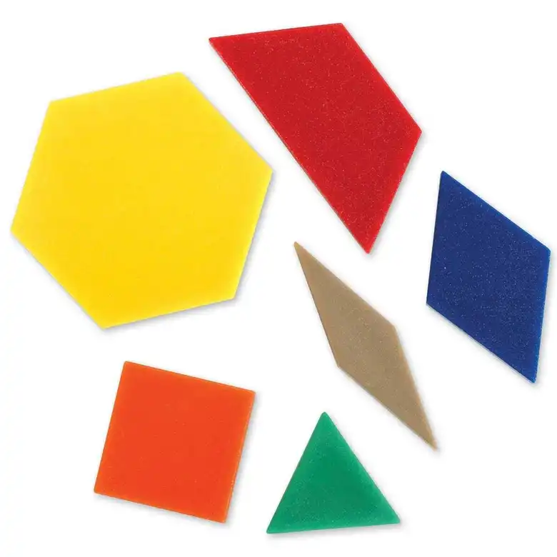 Комплект геометрични фигури 50 бр., Learning Resources,LER 3669