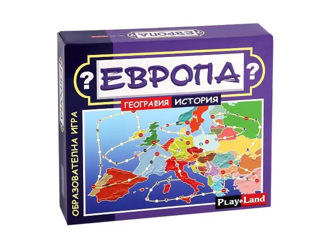 Картонена игра ЕВРОПА -История и география