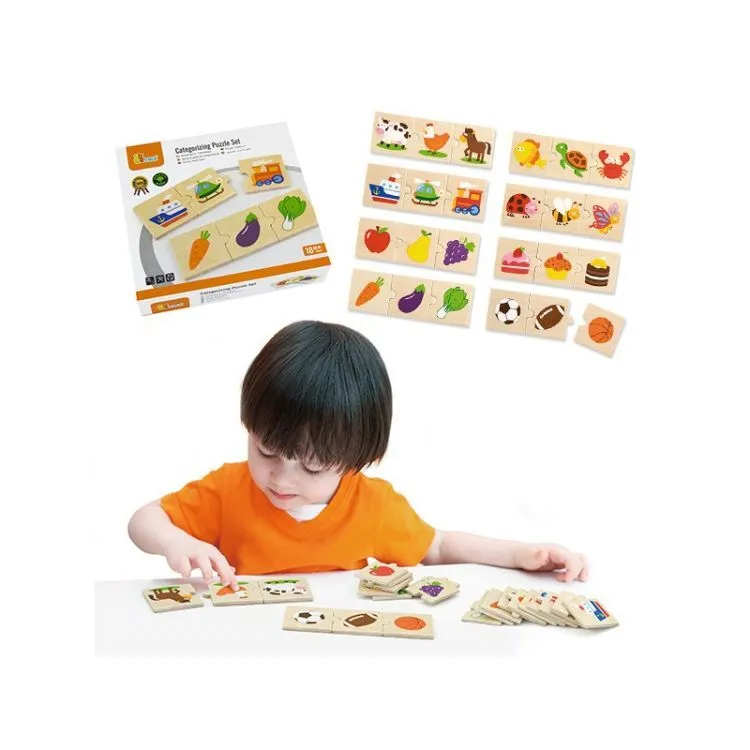 Детски дървен пъзел за категоризиране от Viga toys
