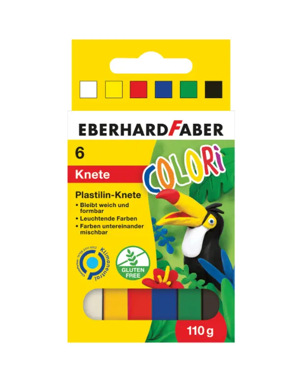 Eberhard Faber Пластилин, 6 цвята