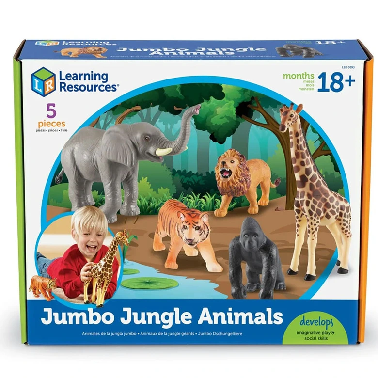 JUMBO Животни от джунглата Learning Resources, LER 0693