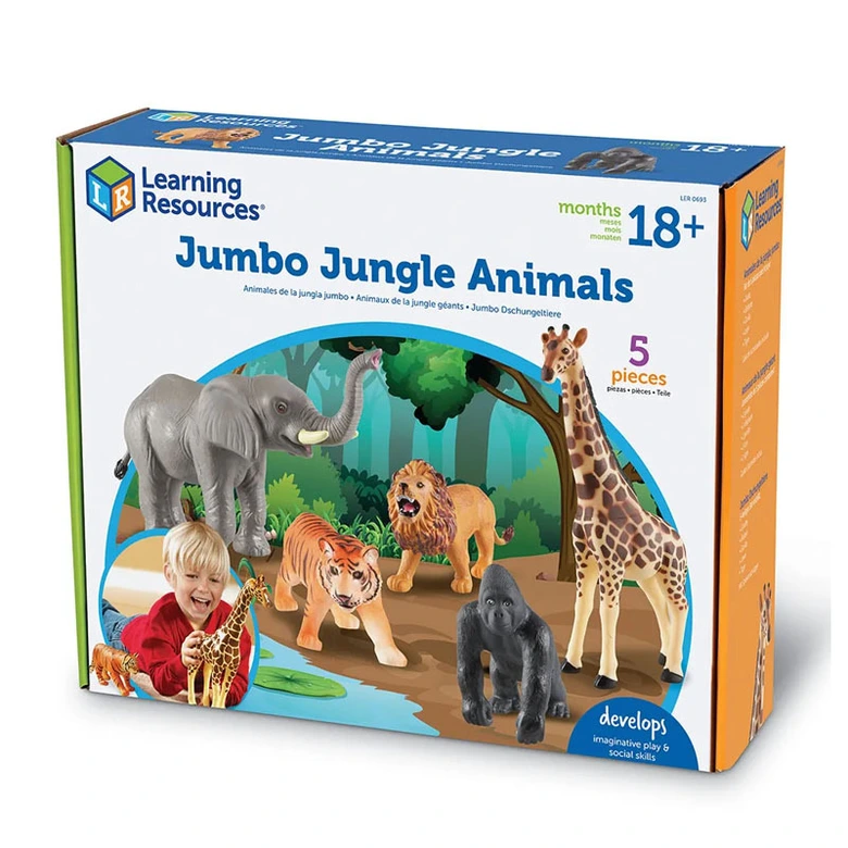 JUMBO Животни от джунглата Learning Resources, LER 0693
