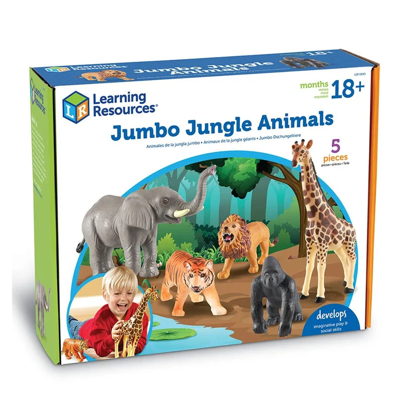 JUMBO Животни от джунглата Learning Resources, LER 0693