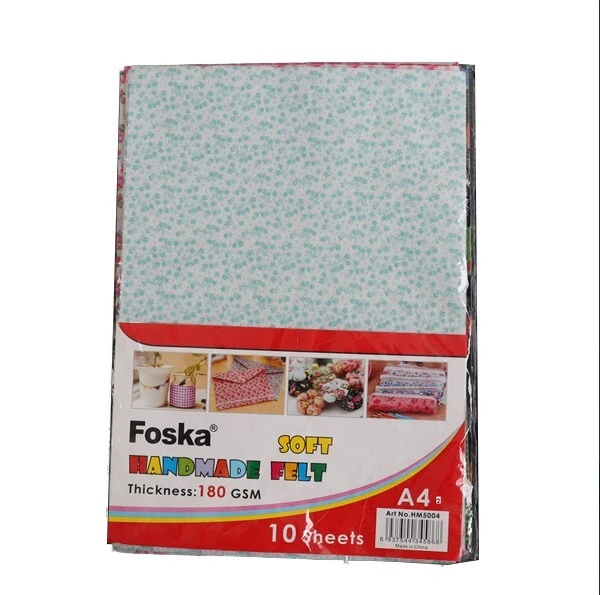Foska Комплект филц, A4, 180 g/m², 10 броя