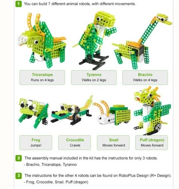 КОМПЛЕКТ ЗА РОБОТИКА ROBOTIS PLAY 300 DINOS
