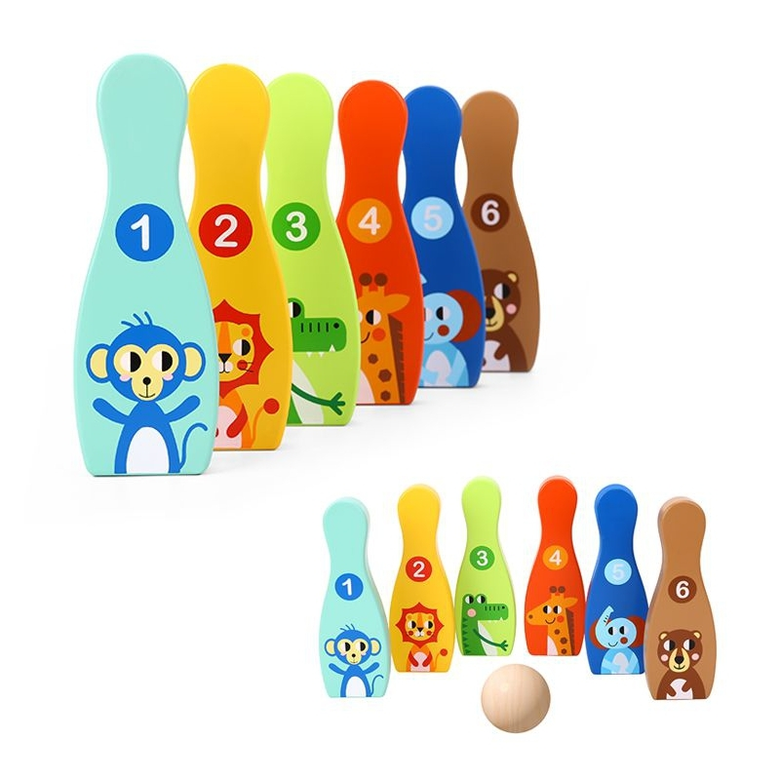 Tooky toy детски боулинг от дърво