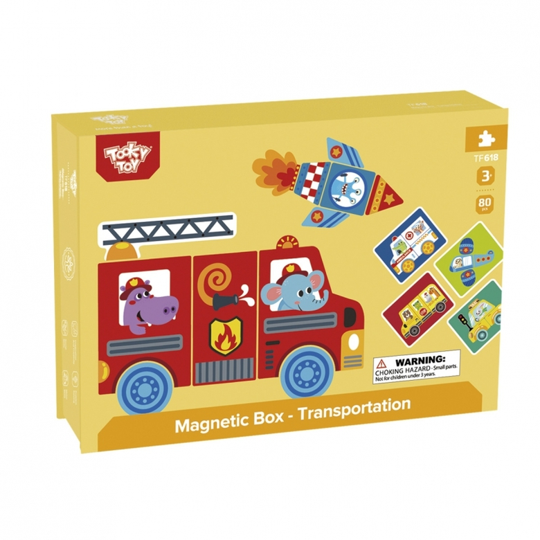 Tooky toy Магнитна книга превозни средства