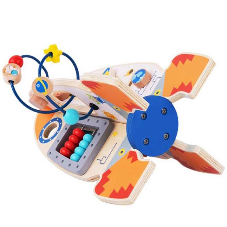 Tooky toy дървена играчка с активности - Ракета