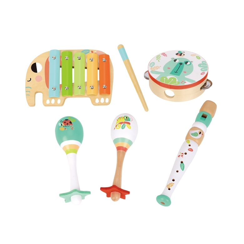 Цветен детски музикален комплект Tooky toy