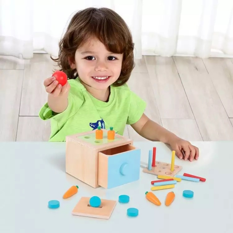 Монтесори образователна игра 4 в 1 - Морковче