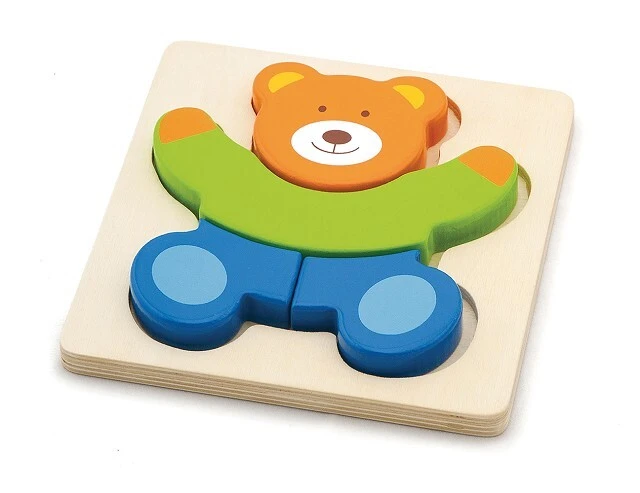 Детски пъзел Мече – дървен пъзел за бебета и малки деца VIGA Toys
