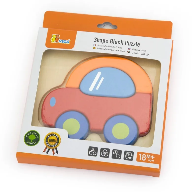 Детски пъзел Кола - дървена играчка от Viga toys