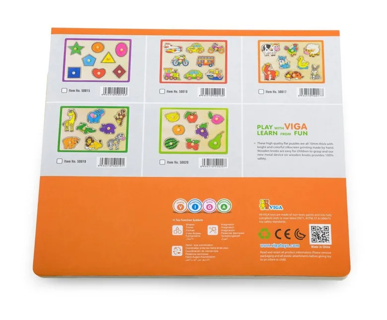 Детски пъзел с дръжки Сафари от Viga toys