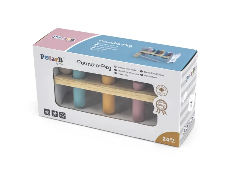 Дървена игра с чукче PolarB от Viga toys