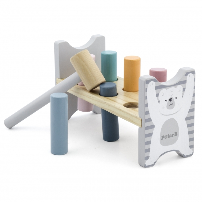 Дървена игра с чукче PolarB от Viga toys