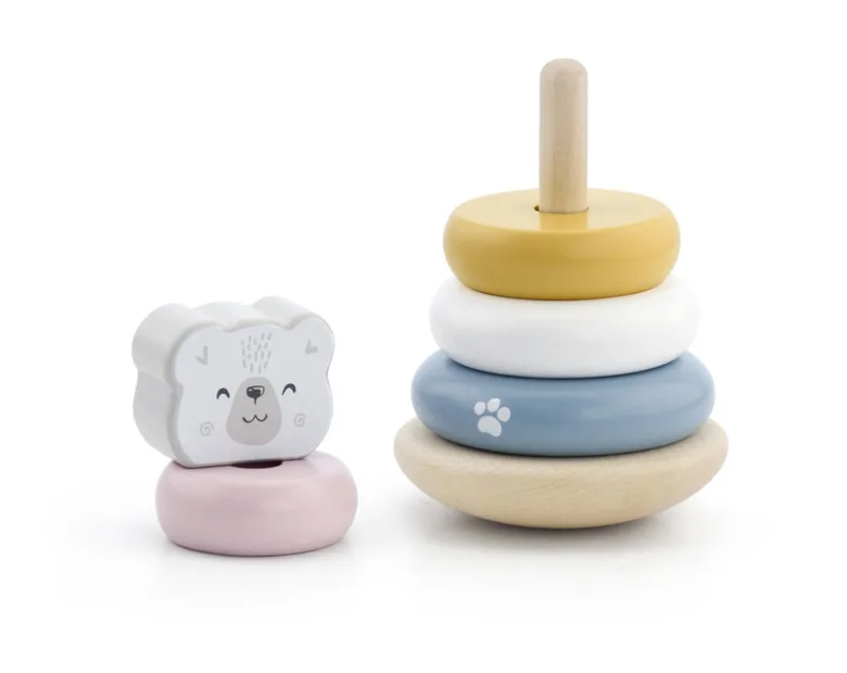 Дървена играчка - Рингове за нанизване PolarB