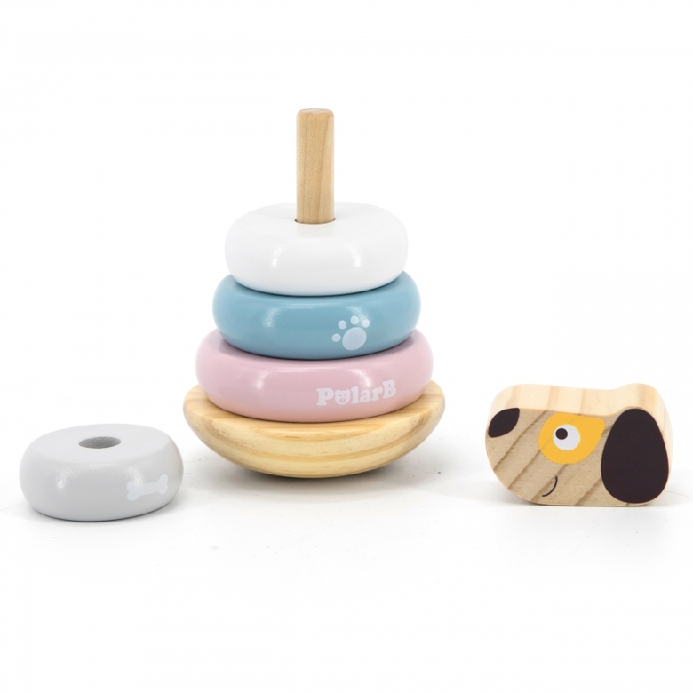 PolarB рингове за нанизване с кученце от Viga toys