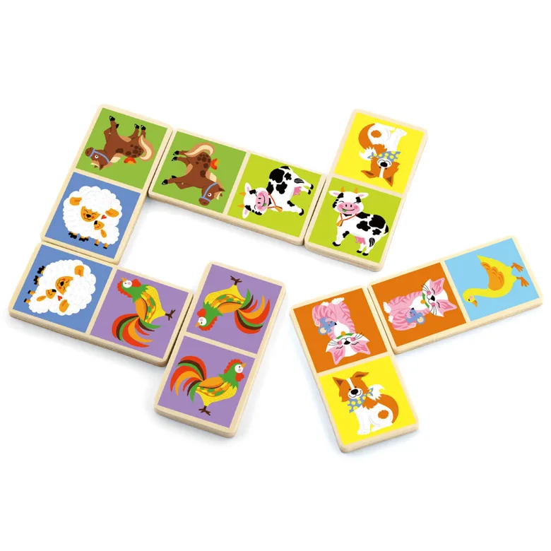 Домино с животни от Фермата от Viga toys