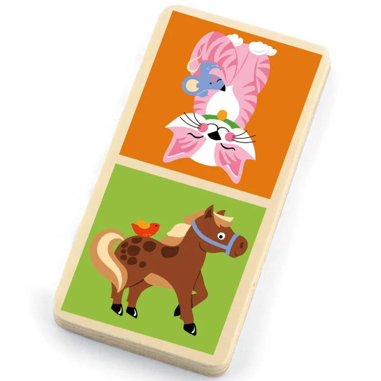 Домино с животни от Фермата от Viga toys