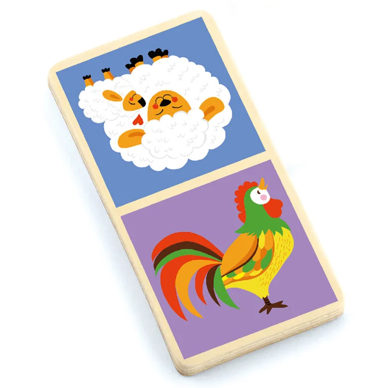 Домино с животни от Фермата от Viga toys