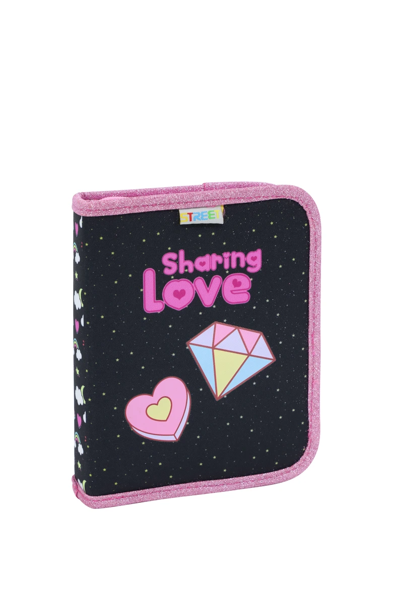 Несесер Street Love, 1 цип, 2 пр, празен, 16.5х20.5х4.5 cm, 240519