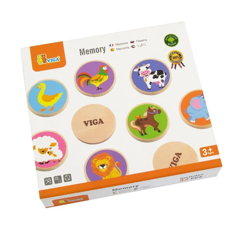 Игра за памет с животни от Viga toys