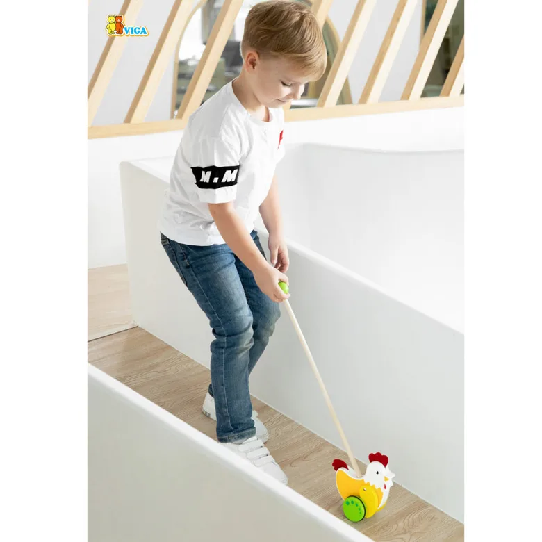 Дървена буталка - Петел от Viga toys