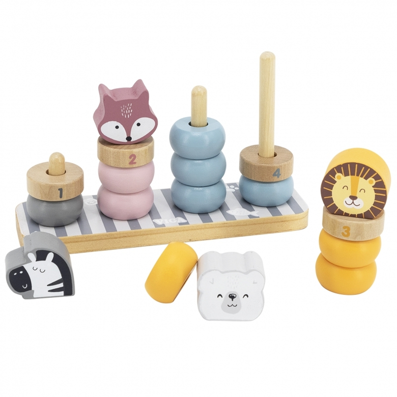 Дървена игра - Рингове за нанизване Polar B
