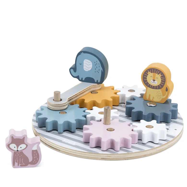 Дървена играчка със зъбчати колела Polar B