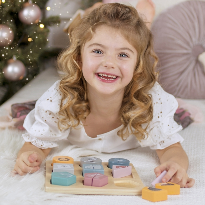 Геометричен пъзел с животни PolarB от Viga toys