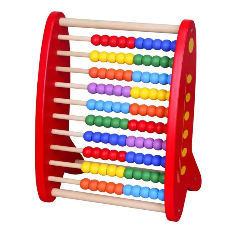 Червено дървено сметало от Viga toys