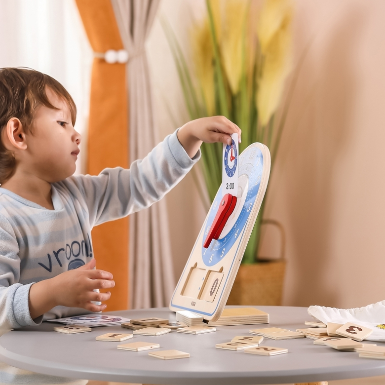 Дървена образователна играчка Часовник от Viga toys