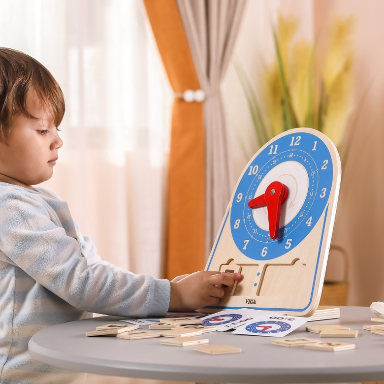 Дървена образователна играчка Часовник от Viga toys