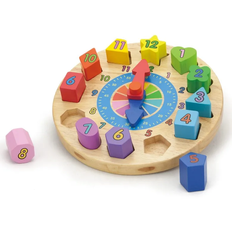 Детски пъзел и сортер Часовник от Viga toys