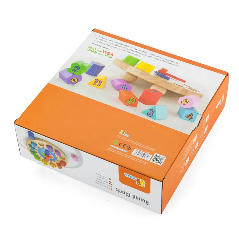 Детски пъзел и сортер Часовник от Viga toys