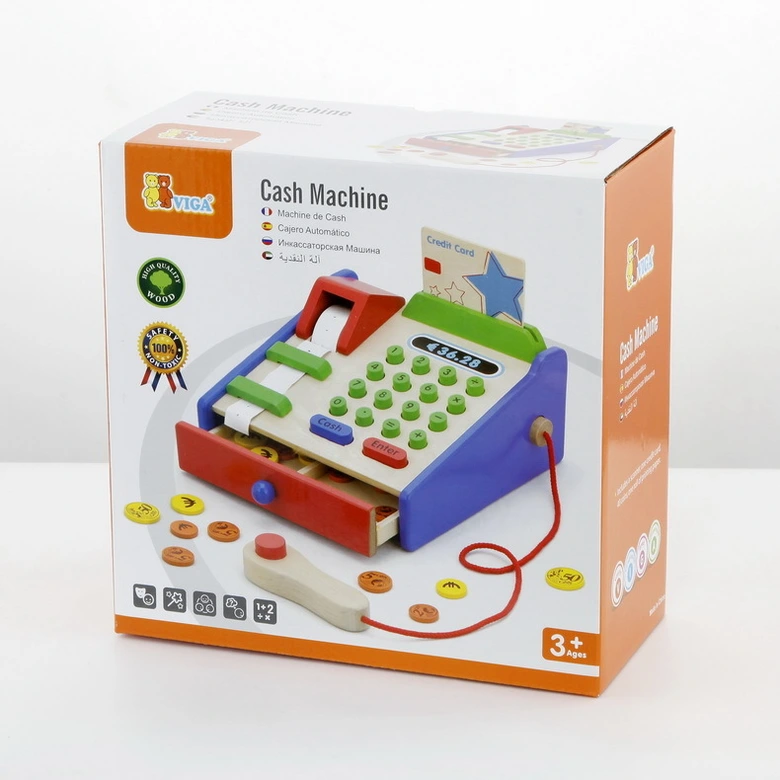 Детски дървен касов апарат от Viga Toys - дървена играчка