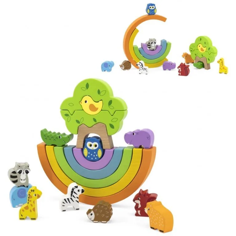 Образователна игра за баланс - Цветна дъга от Viga toys
