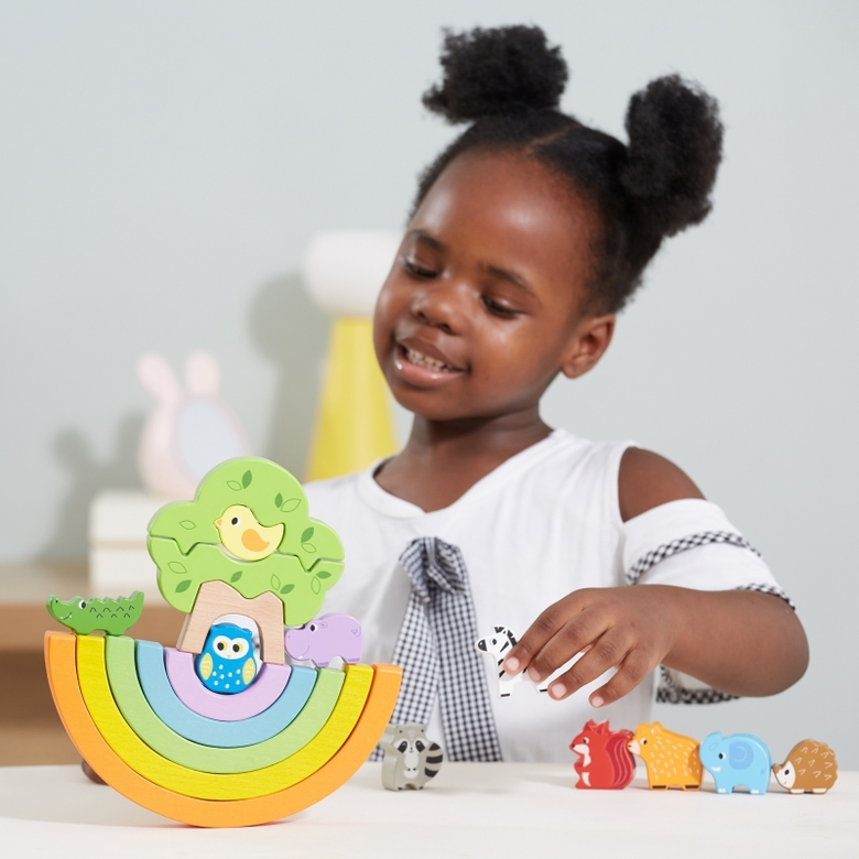 Образователна игра за баланс - Цветна дъга от Viga toys