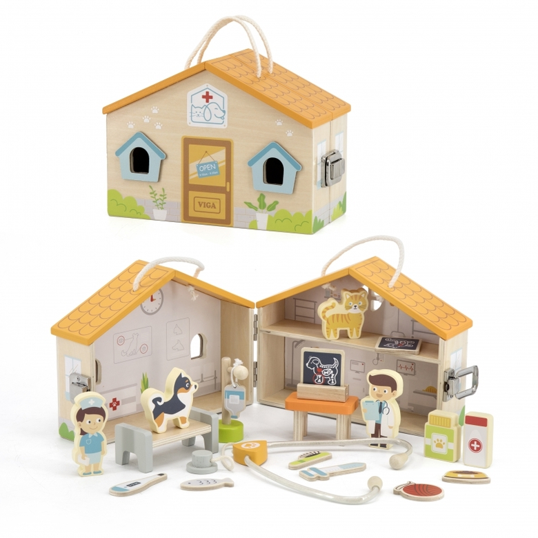 Комплект за игра - Клиника за животни от Viga toys
