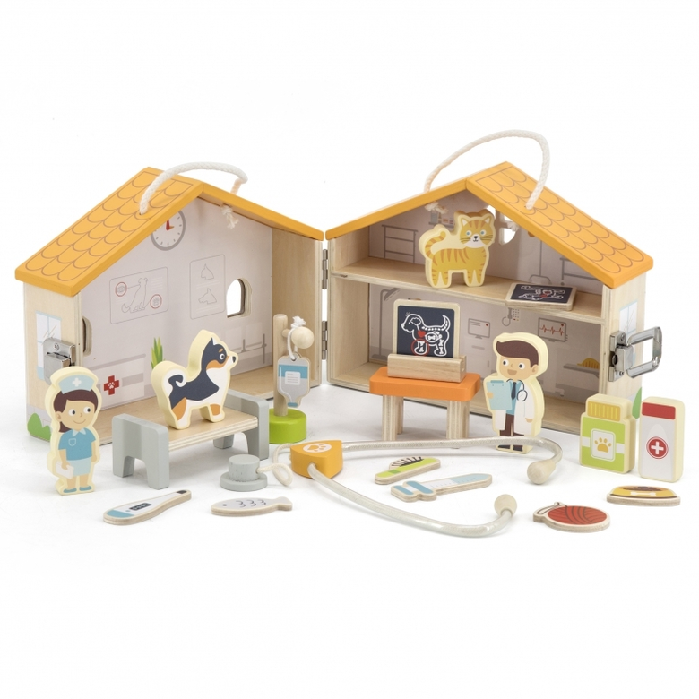 Комплект за игра - Клиника за животни от Viga toys