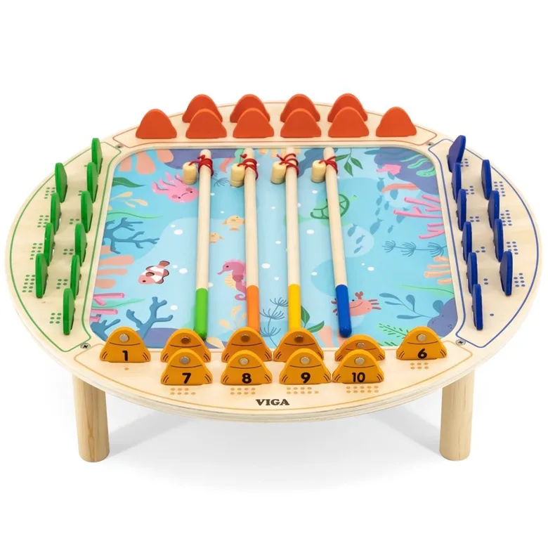Дървена маса за игра - Риболов от Viga toys