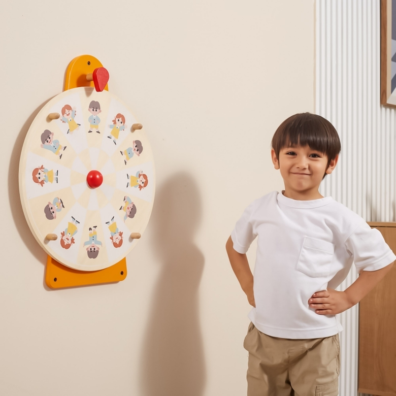 Дървена образователна игра Пресъздай емоцията VIGA Toys – за социални умения и движения