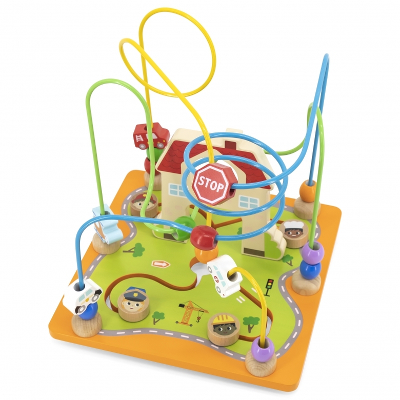 Viga toys голям дидактически куб с активности