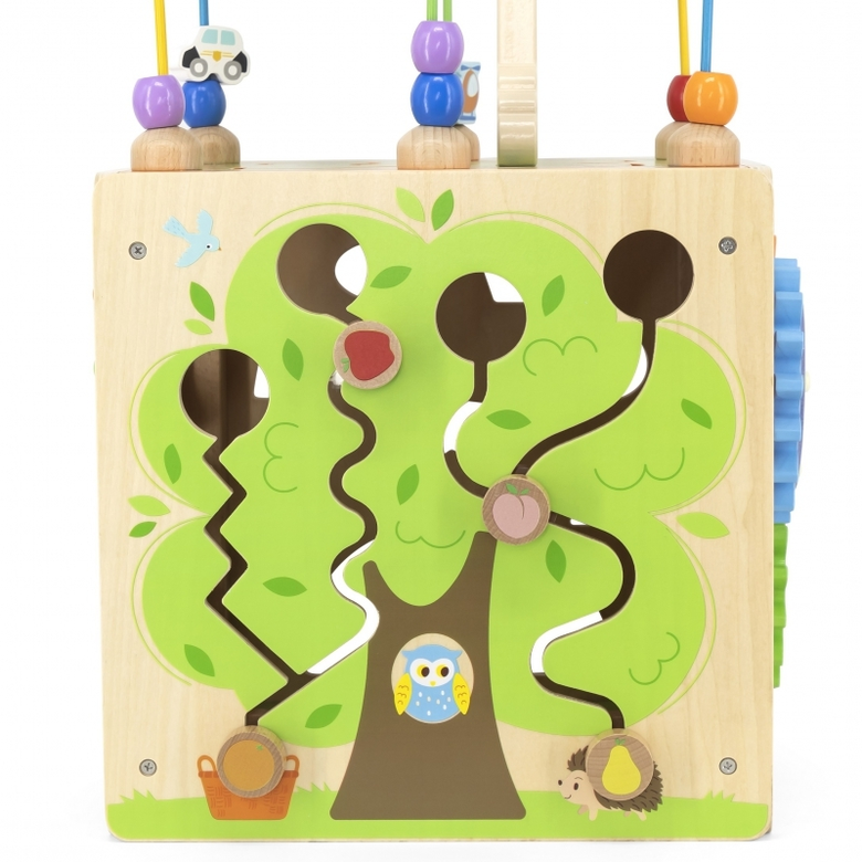 Viga toys голям дидактически куб с активности