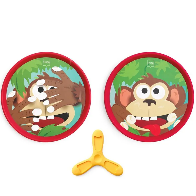 Scratch Игра за ловкост с дискове - Горила